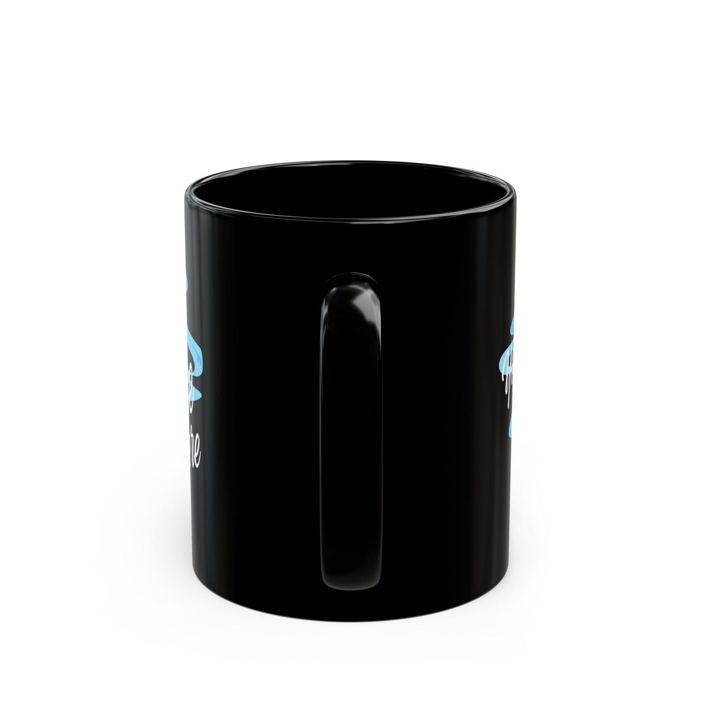 'You Can Smoke Here' Black Mug