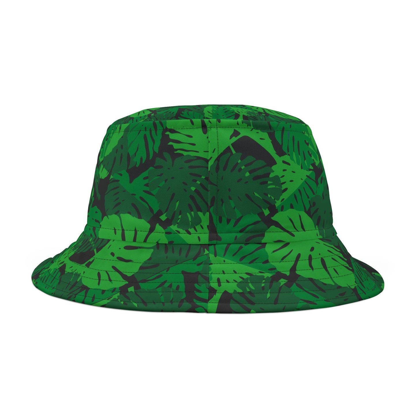 Monstera Camo Print Bucket Hat