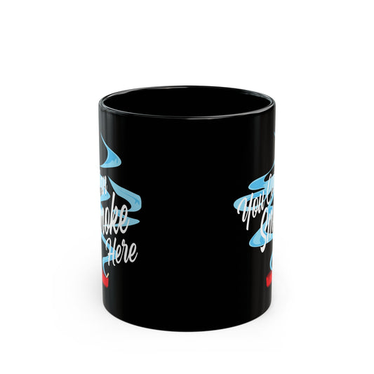 'You Can Smoke Here' Black Mug