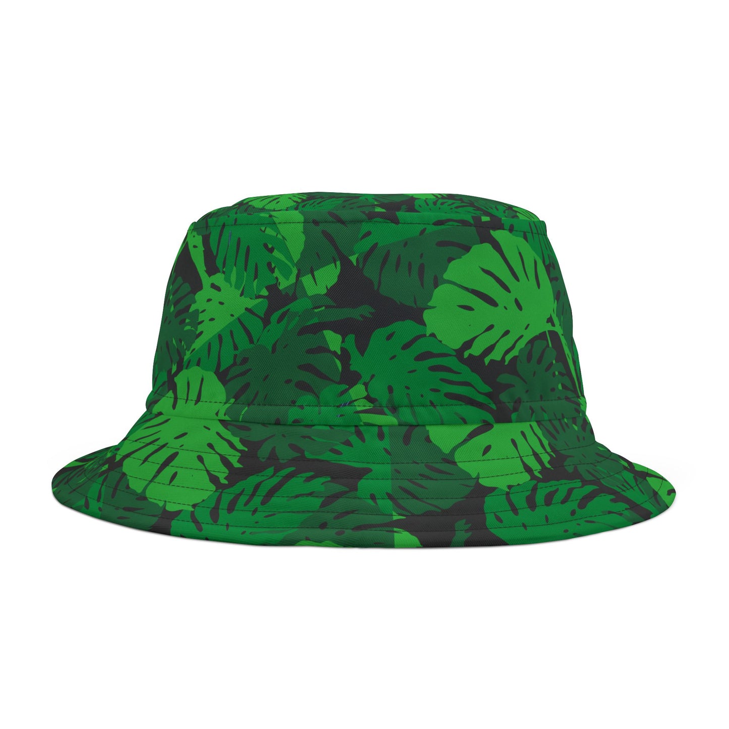 Monstera Camo Print Bucket Hat