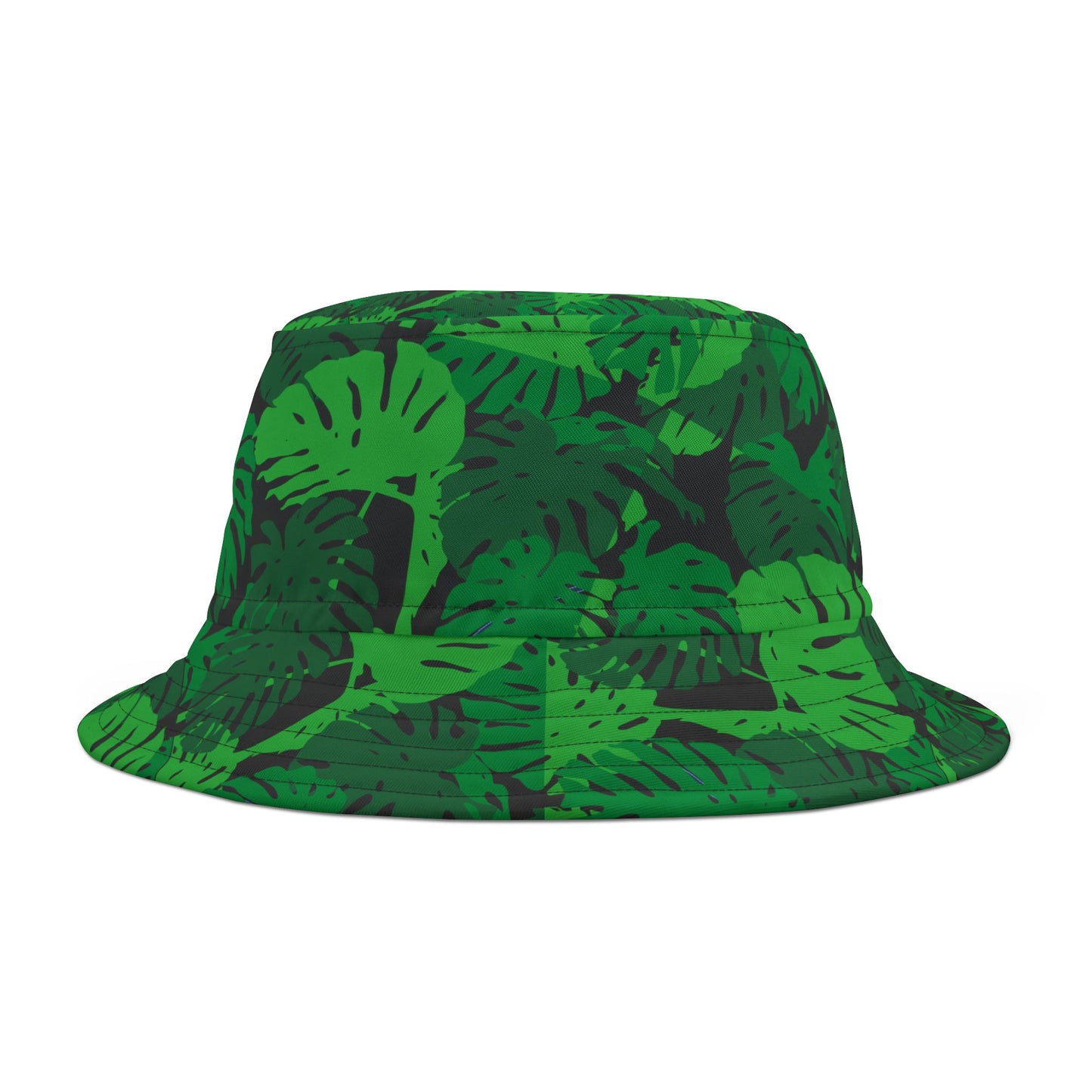 Monstera Camo Print Bucket Hat