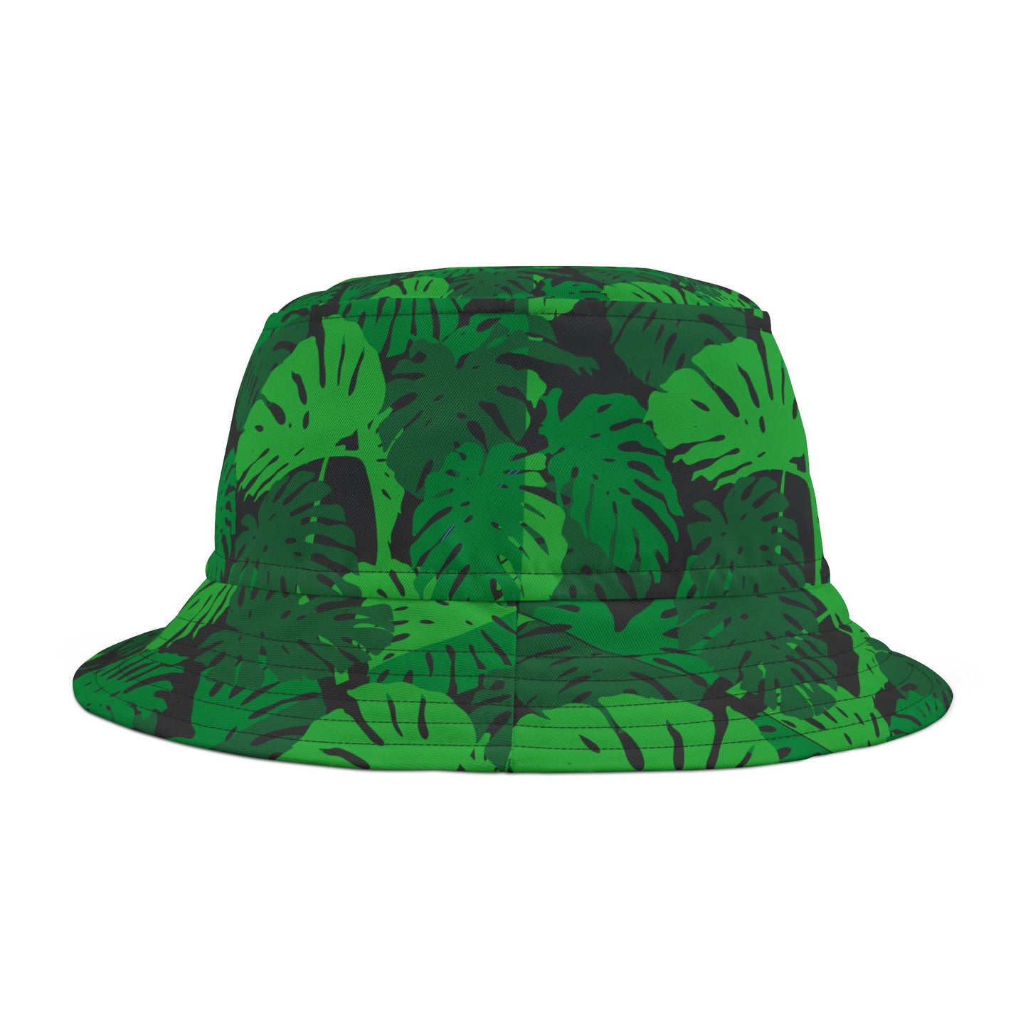 Monstera Camo Print Bucket Hat